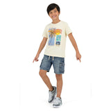 Big Kid Boys Graphic Tee | White Palm Tree