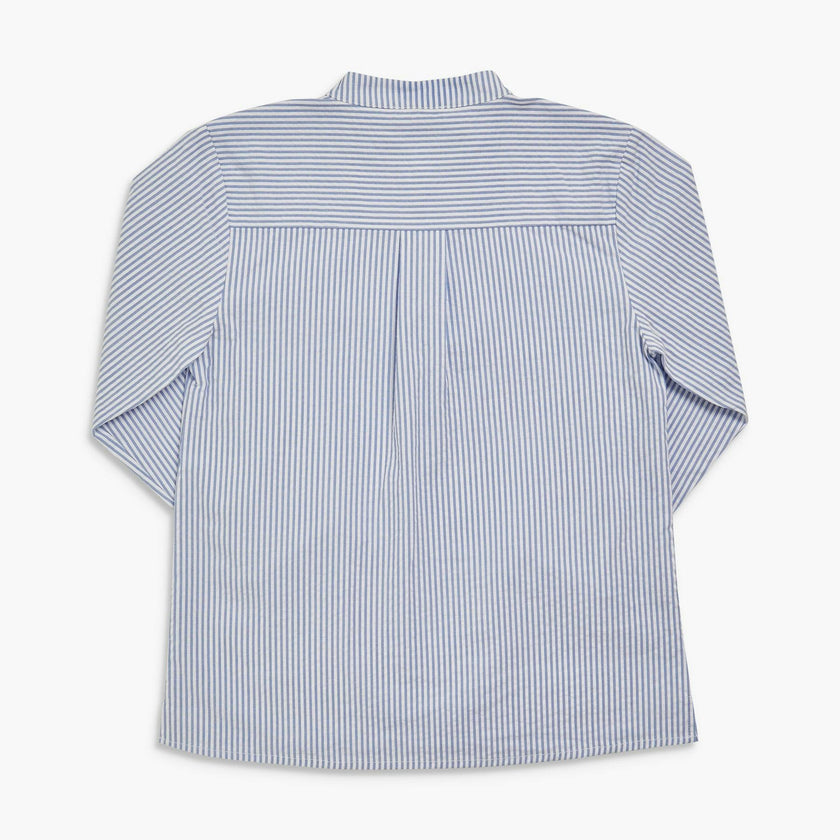 Pereprine Shirt Blue Seersucker