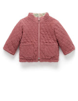 Reversible Quilted Jacket Patchwork Print