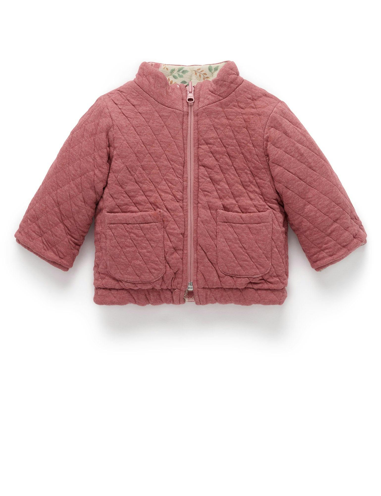 Reversible Quilted Jacket Patchwork Print