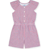 Plaid Seersucker Romper