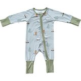 Boy's Long Sleeve Zip Romper