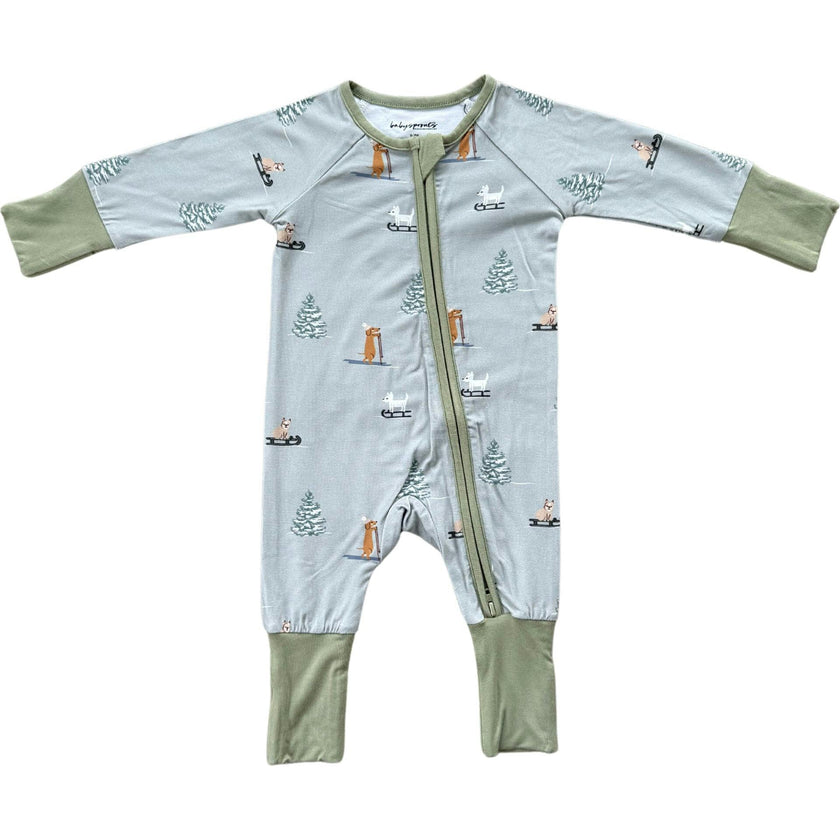 Boy's Long Sleeve Zip Romper