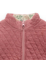 Reversible Quilted Jacket Patchwork Print