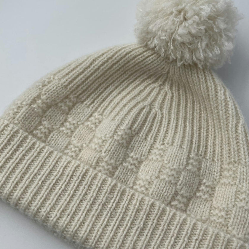 The Aspen Cashmere Baby Beanie | Cream