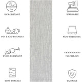 Courtyard Orion Indoor/Outdoor Rug, Grey