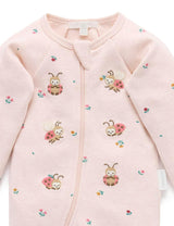 Thick Zip Growsuit Set Sweet Pea Print