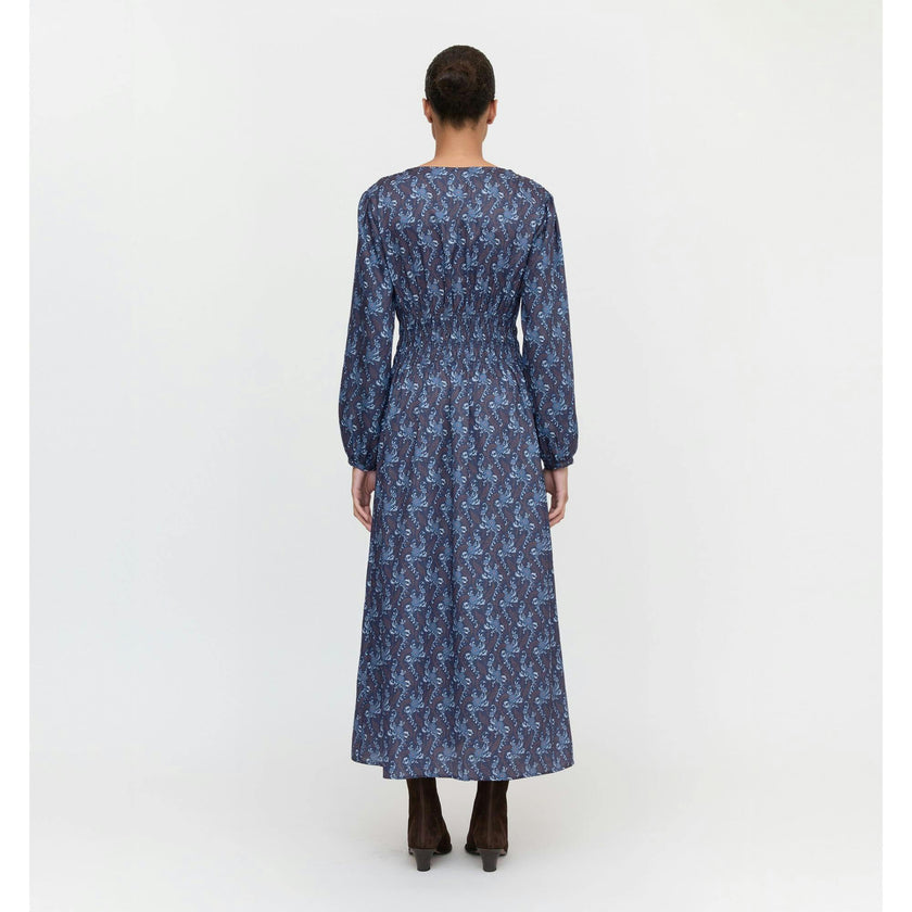 The Rosely Dress - Navy Cala Paisley