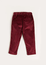 Corduroy Trousers in Burgundy (18mths-5yrs)