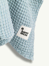 children's linen waffle poncho - sky blue