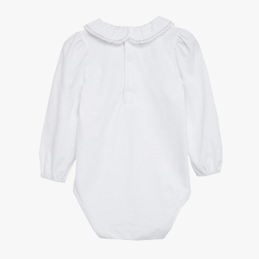 Baby Evelyn Lace Trim Bodysuit