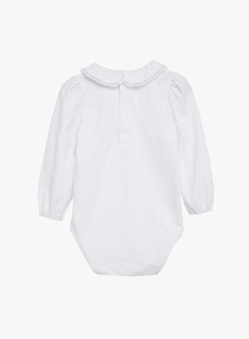 Baby Evelyn Lace Trim Bodysuit