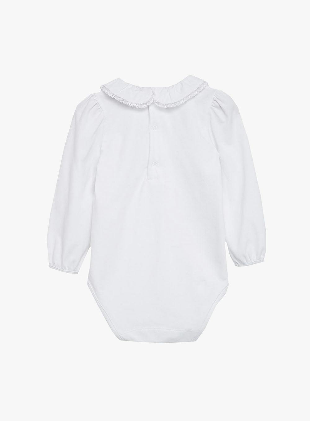 Baby Evelyn Lace Trim Bodysuit