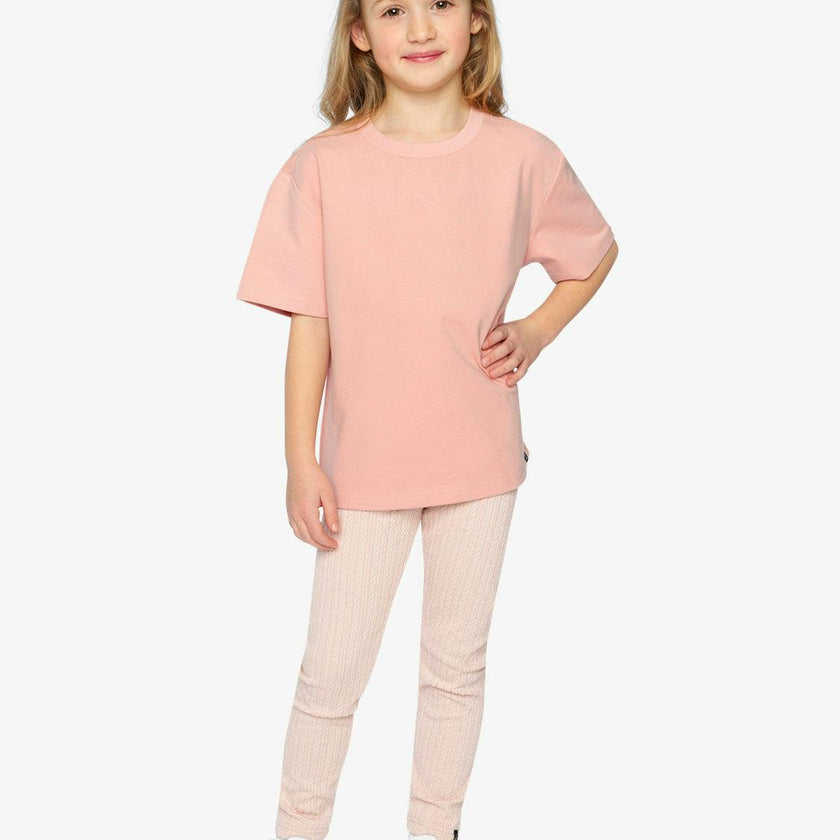 Heavy Jersey Wide Short Sleeve T-Shirt Pink