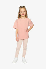 Jacquard Leggings Pale Dusty Pink