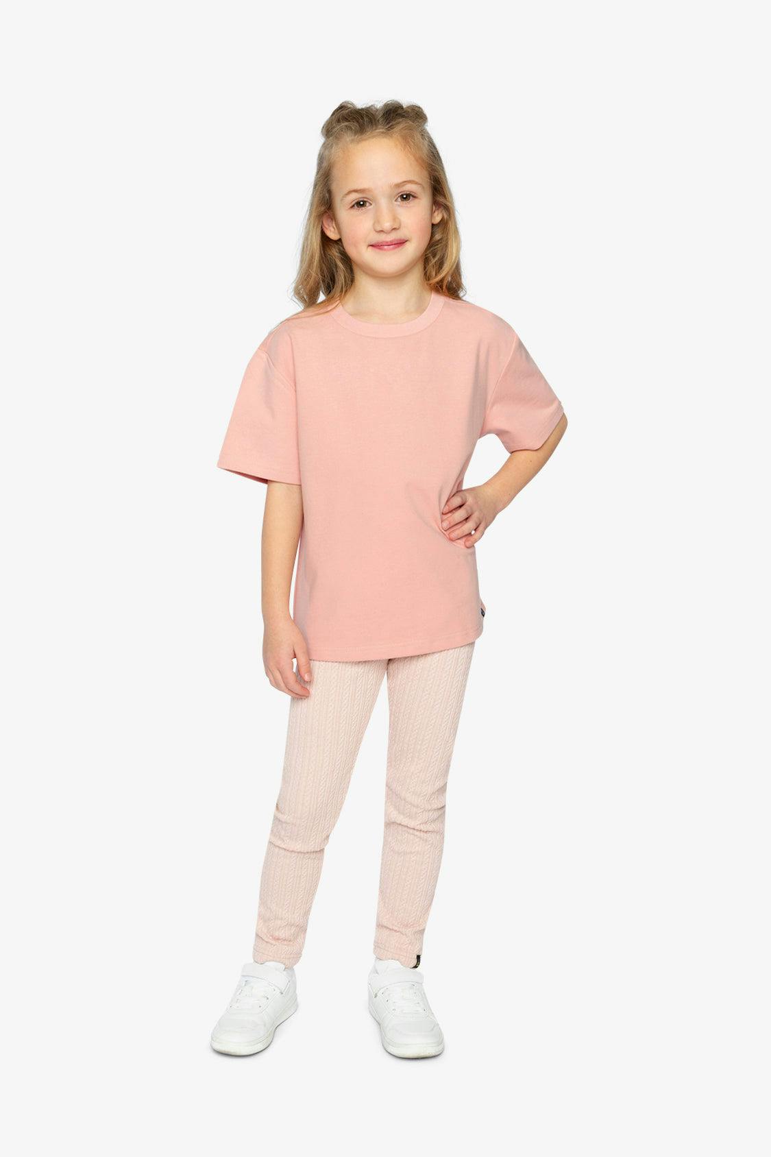 Jacquard Leggings Pale Dusty Pink
