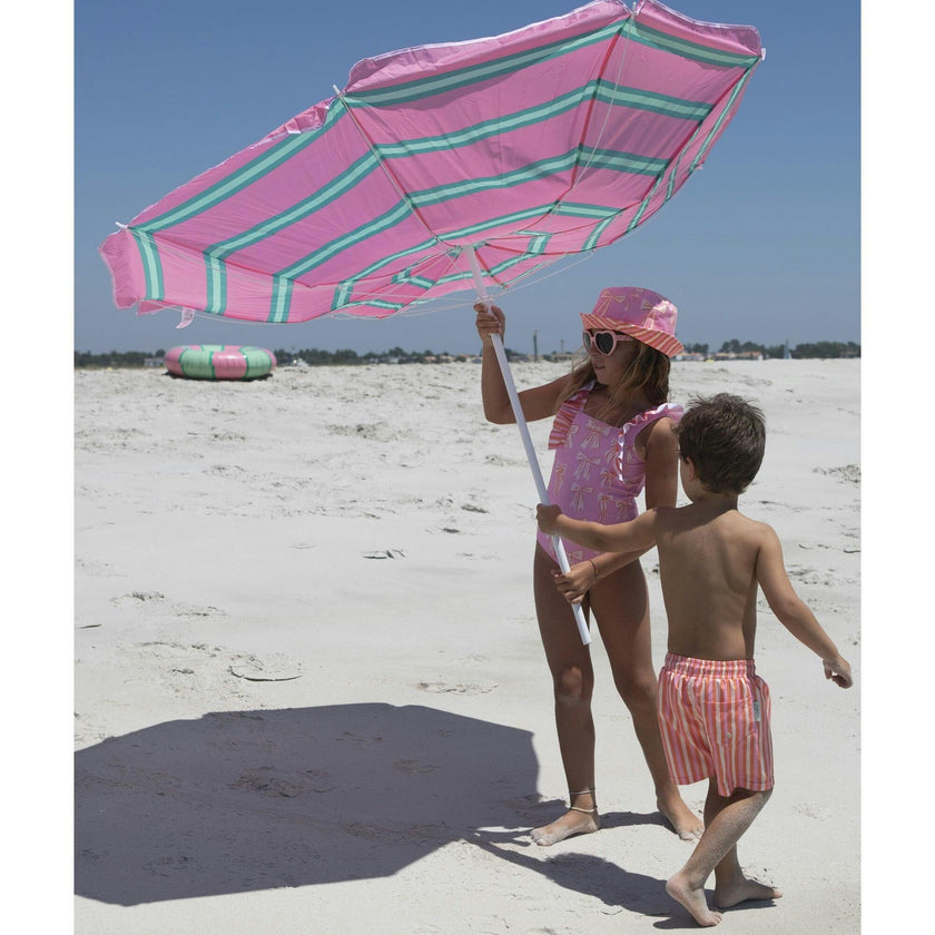 Beach stripes classic swim shorts