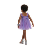 Purple Serenya Glitter Tulle Dress