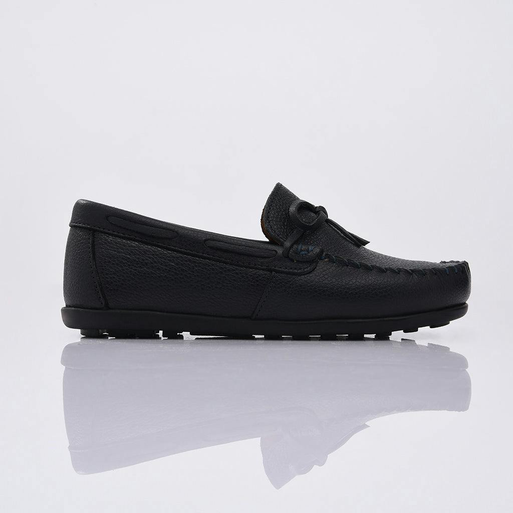 Navy Moccasin Loafers