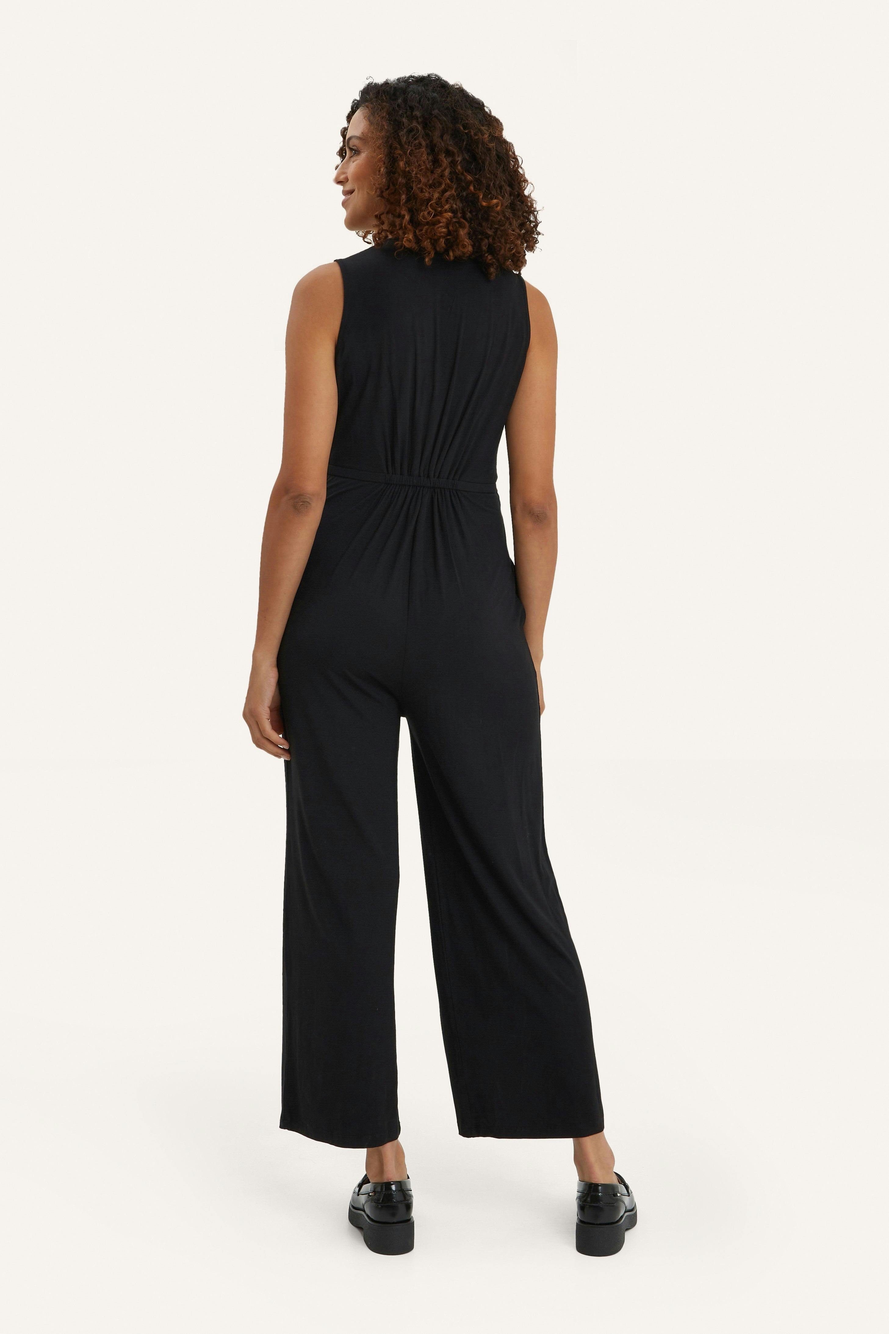 Women's Maternity Francesca Sleeveless Wrap-Tie Jumpsuit