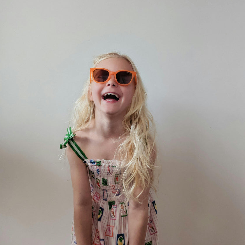Classic Wayfarer Sustainable Sunglasses | Bio-Based · Bendable · Polarized | Child | 3-8 Y | Sienna