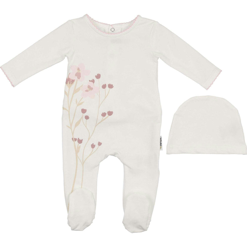 Blooming Bouquet Footie and Beanie Set