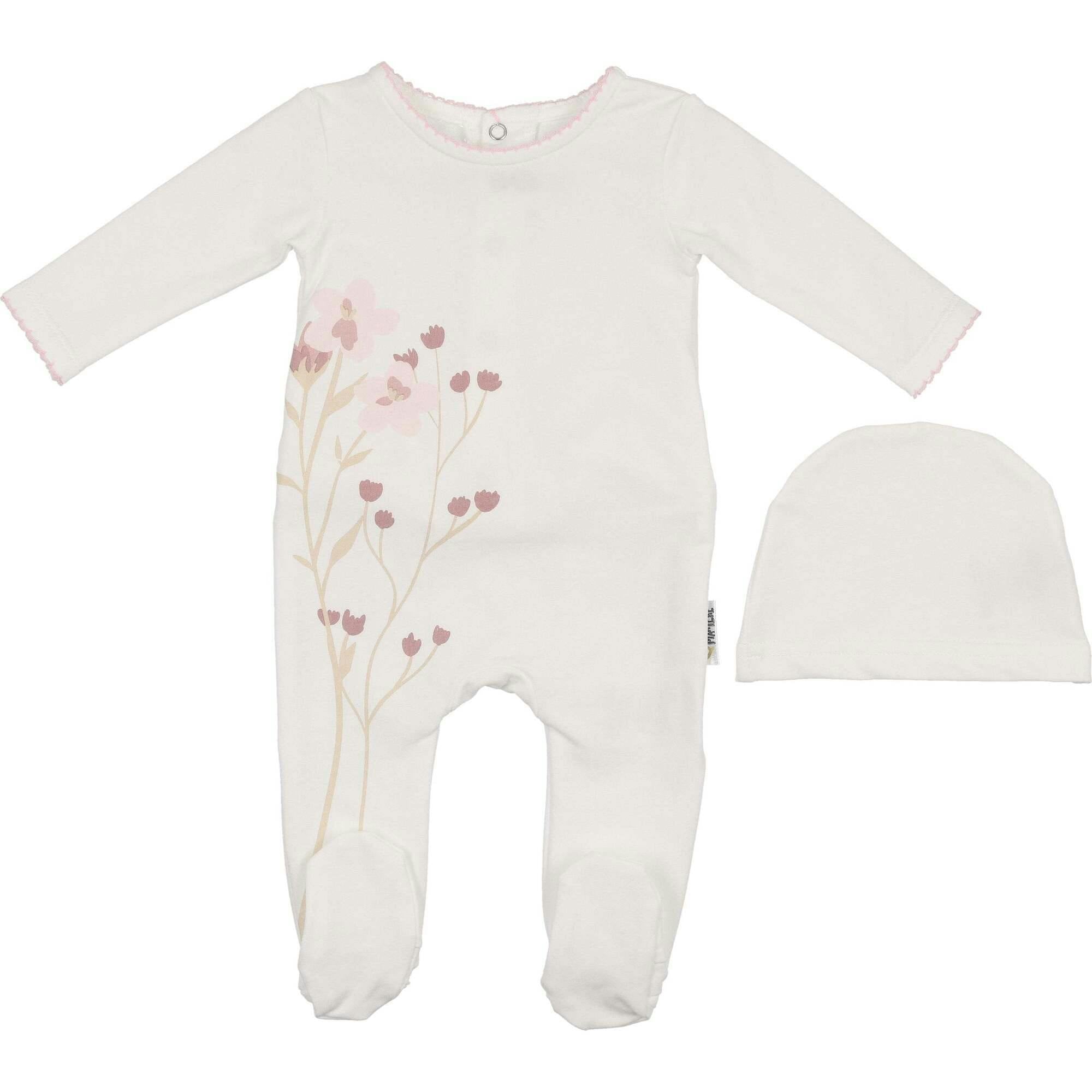 Blooming Bouquet Footie and Beanie Set