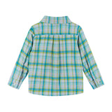Boys 4-Piece Vest Set | Navy & Khaki Plaid