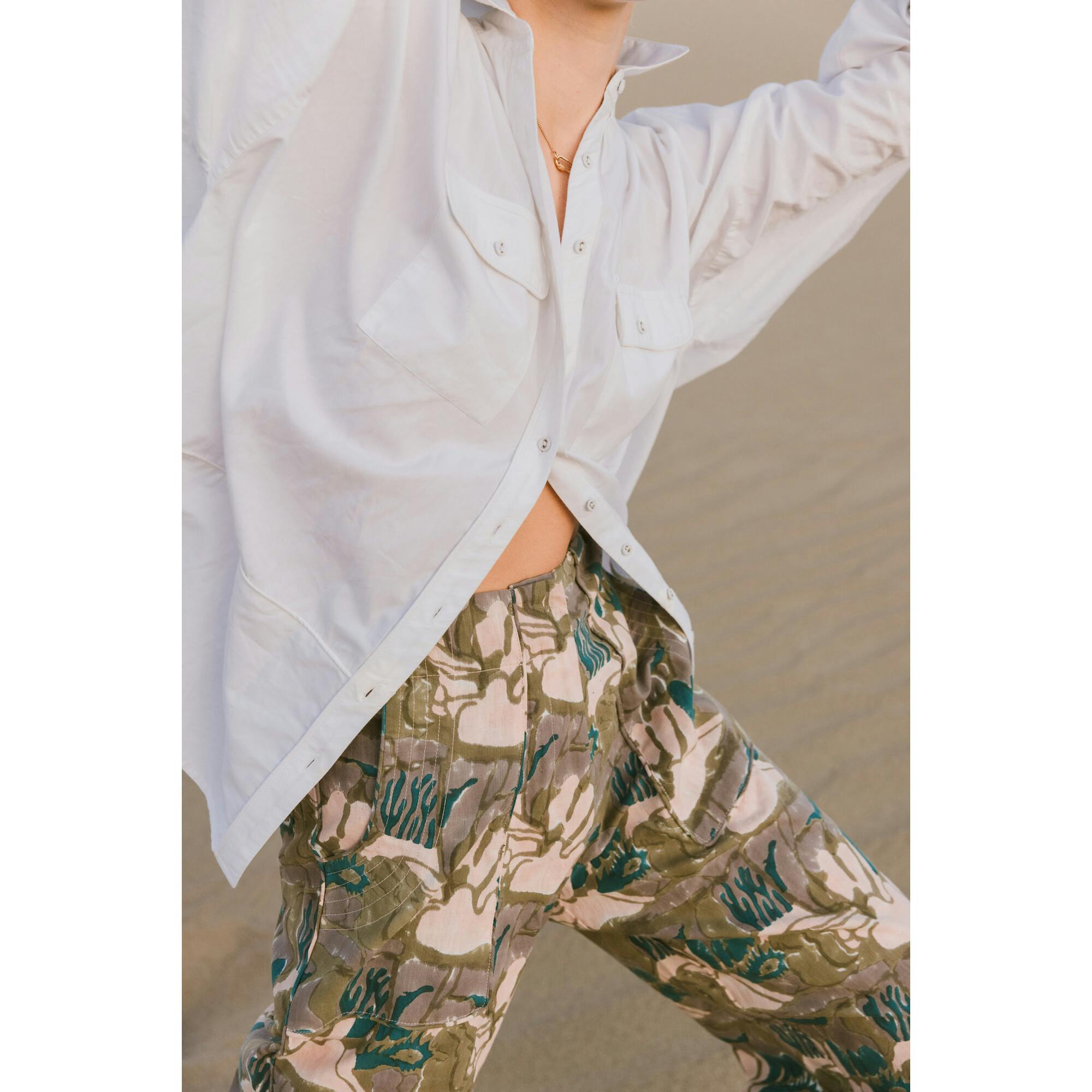 Kyoto Shirt in White Poplin