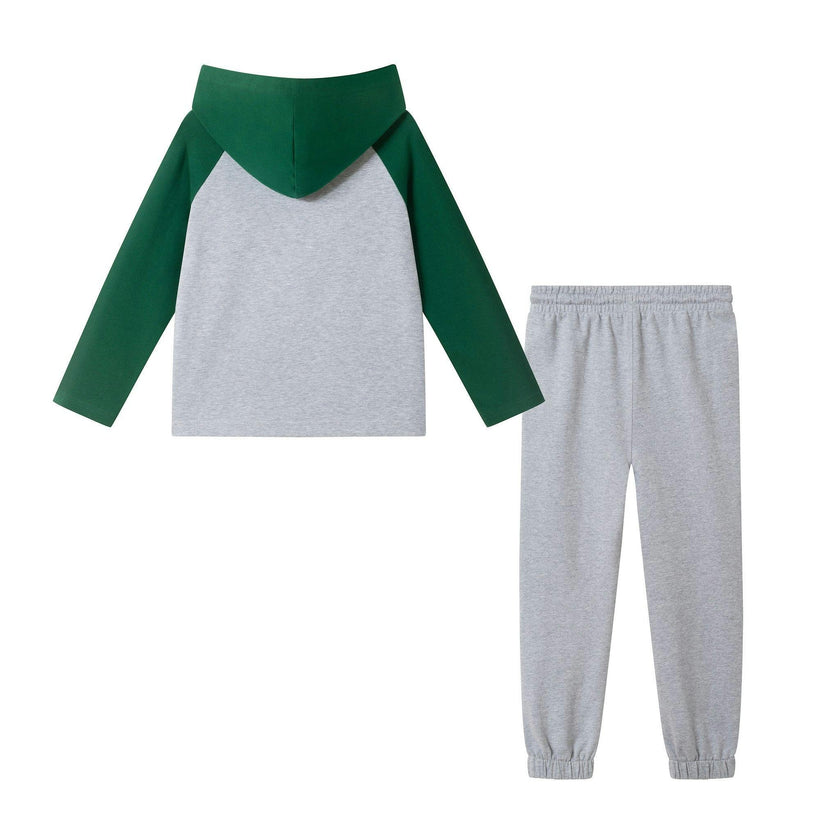 Raglan Tee Hoodie Set | Sports