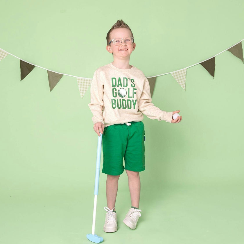 Dad's Golf Buddy Sweatshirt - Natural Heather