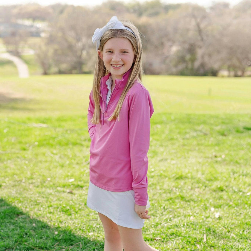 Blair Girls' Performance Pullover by LH Sport - Hot Pink