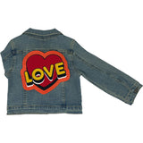 LOVE Denim Jacket - Unisex for Boys and Girls