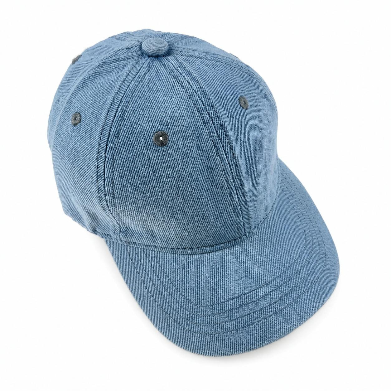 Vintage Wash Denim Baseball Cap for Older Kids
