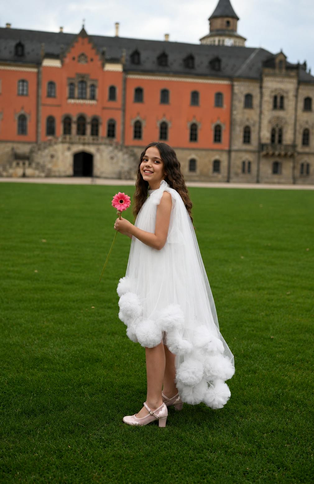 white Blossom Dress