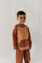 Boys Raglan Hoodie in Nightfall Blue
