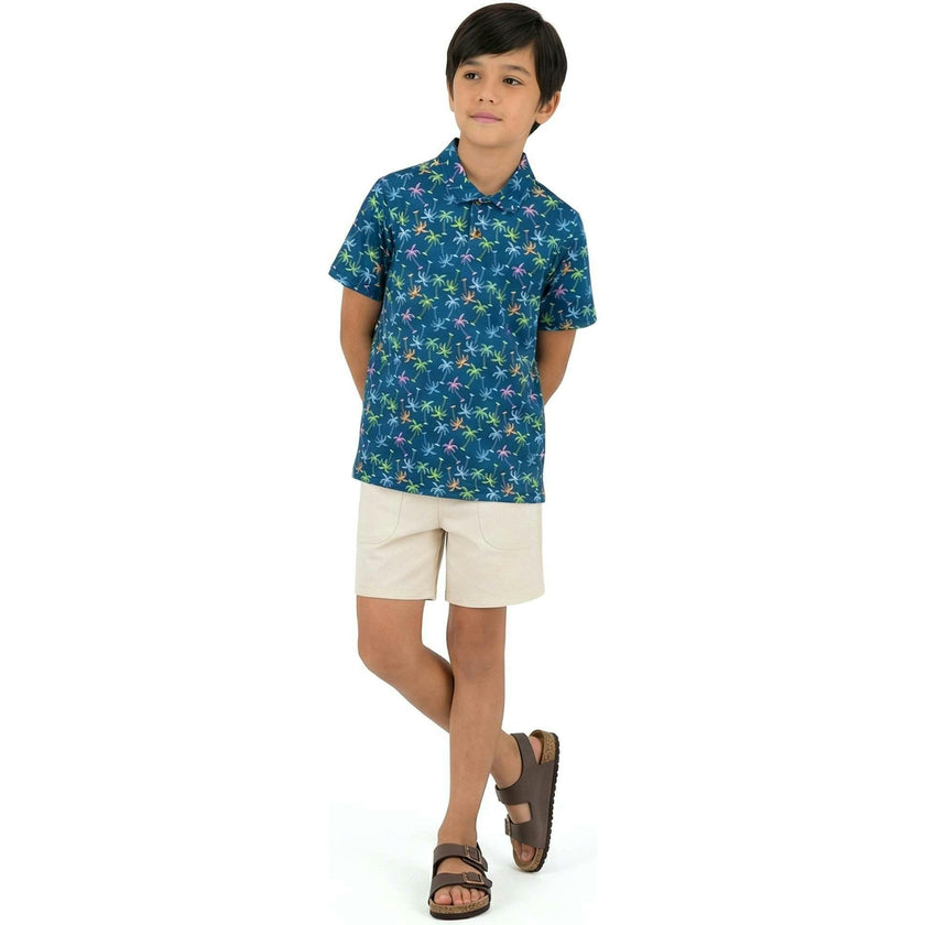 Tween Boys Short Sleeve Polo | Island Palms