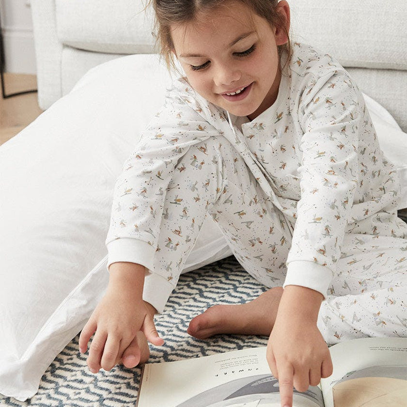 Kids Skiing Rabbits Pyjama