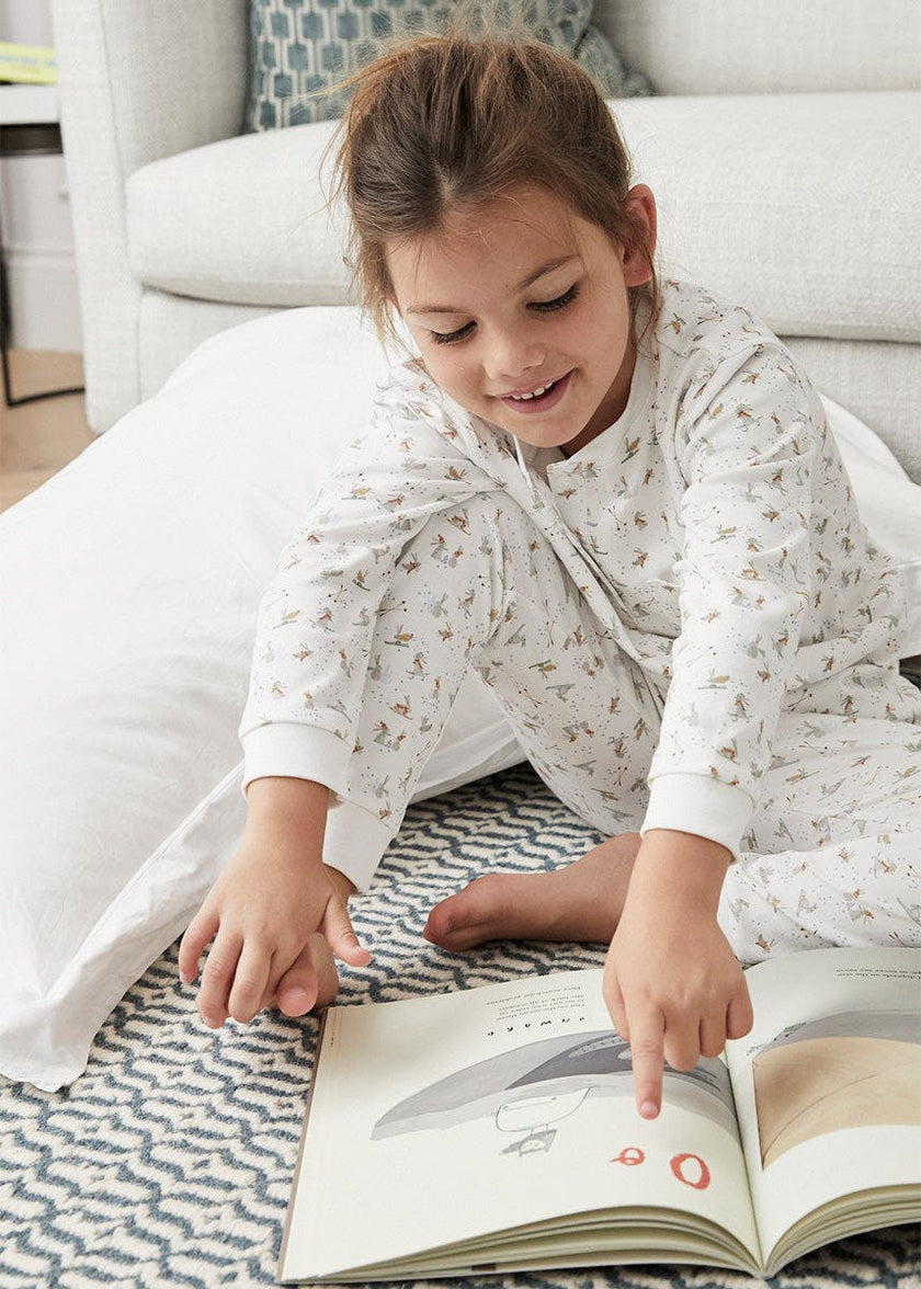 Kids Skiing Rabbits Pyjama