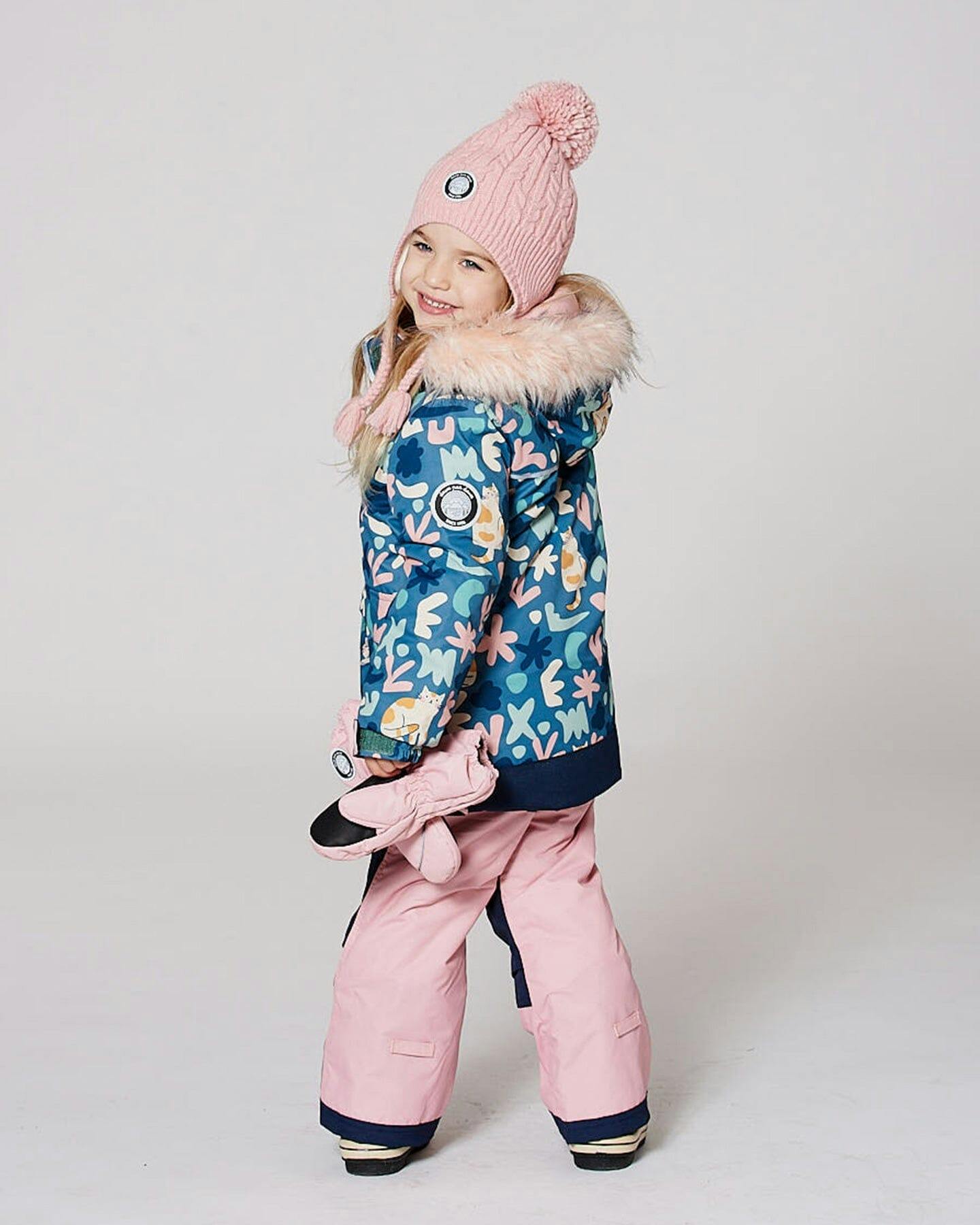 Winter Mittens Play Dusty Pink