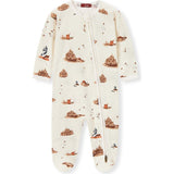 Sandcastle Organic Cotton Zipper Footed Romper