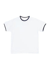 White T-Shirt With Tipping