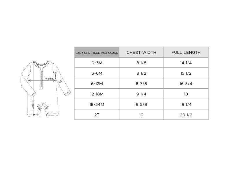 Baby One-Piece Rash Guard Swimsuit