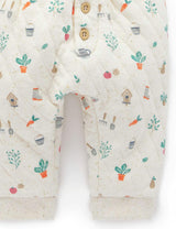 Quilted Track Set Veggie Patch Print