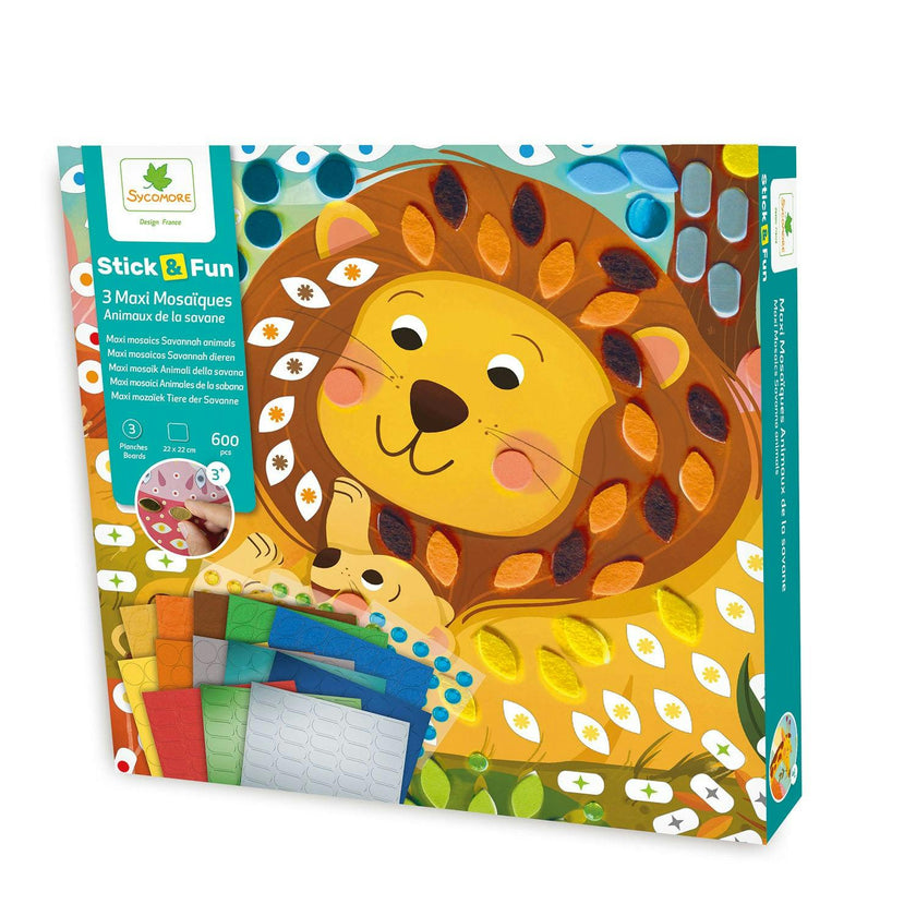 Stick'N Fun - Mosaics Savannah Animals - 5y+