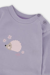 Organic Cotton Pants And Top Set Violet