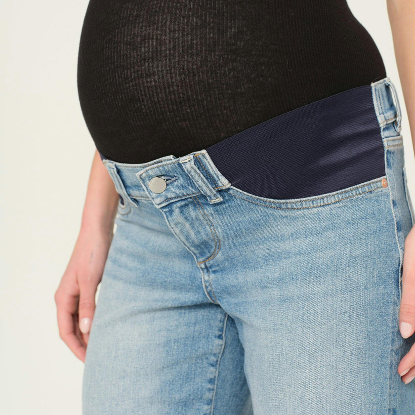 Thea Boyfriend Maternity Relaxed Tapered Jeans | Ravello