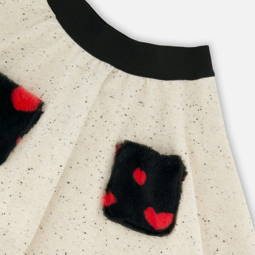 Glittering French Terry Skirt