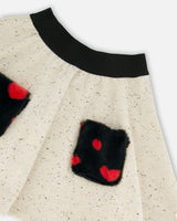 Glittering French Terry Skirt