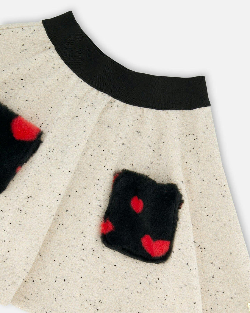 Glittering French Terry Skirt